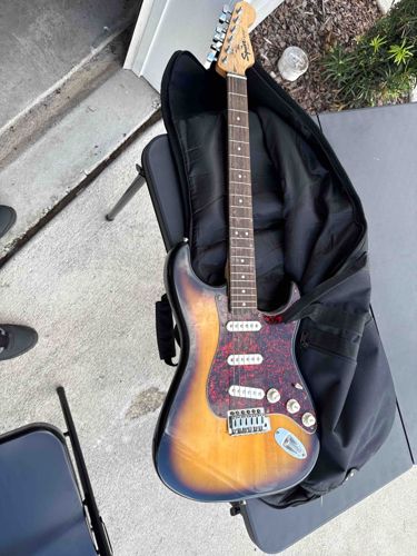 Squier Stratocaster Electric Guitar with Sunburst Finish