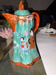 Japanese Imariware-Style Figural Coffee Pot
