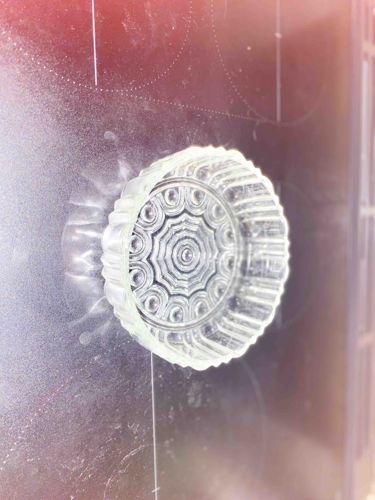 Clear Pressed Glass Coaster or Small Dish