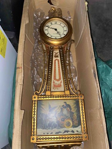 J. Willard Inc. Reproduction Banjo Wall Clock with Eagle Finial