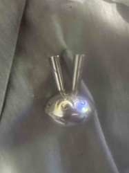 Vintage EMW Sterling Silver Rabbit Whistle