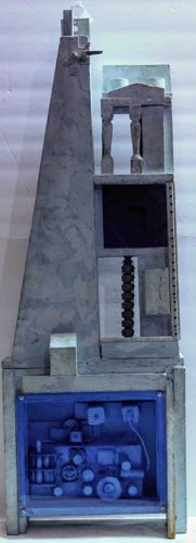 Mixed-Media Assemblage Box Sculpture