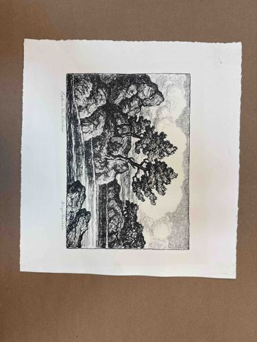 Lake in the Rockies by Birger Sandzen (Print)