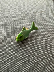 Green Fish Charm or Pendant