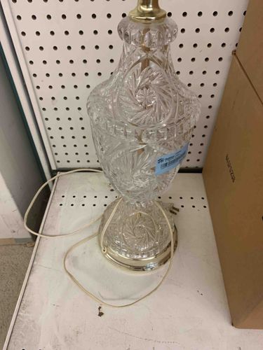 Cut Glass Table Lamp