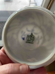 Tirschenreuth Bavaria Pottery Mark on Teacup or Saucer Base