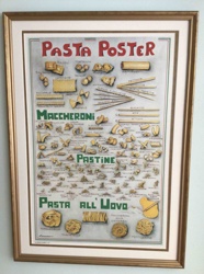 Framed 'Pasta Poster' Print by Lorenzo Scaretti