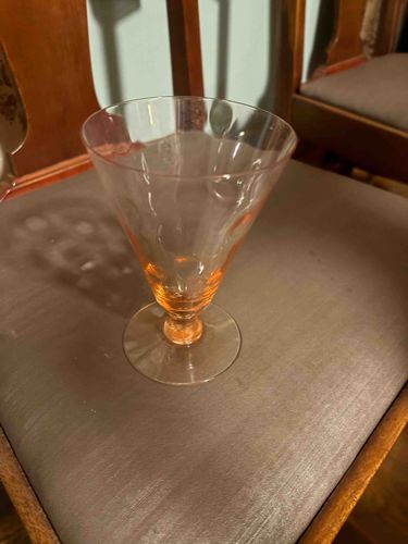 Pink Depression Glass Footed Tumbler or Sherbet Dish