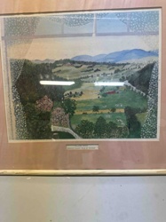 Grandma Moses Style 'Hoosick Valley From My Window' Art Print