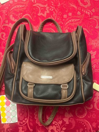 St. John's Bay Two-Tone Faux Leather Backpack