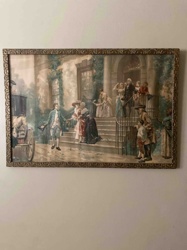 Framed Print: 'The Arrival' or 'Welcoming Guests'