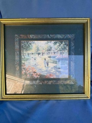 Framed Print of a Park Scene