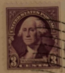 US 3-Cent George Washington Postal Stamp