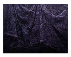Leeah Joo Original Oil Painting, 'Purple Lace'
