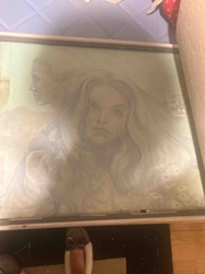 Framed Alice in Wonderland Style Art Reproduction