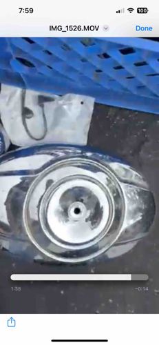 Chrome Motorcycle Air Cleaner Cover (Oval)