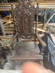 Antique Carved Jacobean Revival Chair