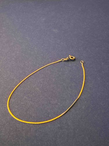 14k Yellow Gold Fine Chain Bracelet