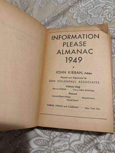Information Please Almanac 1949