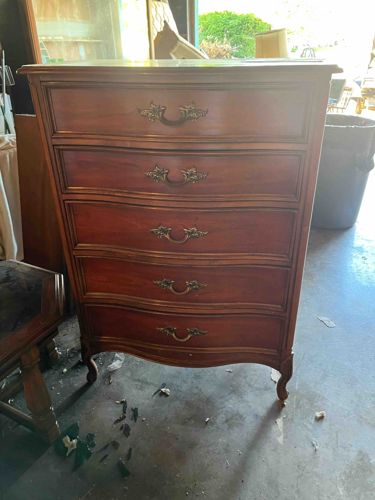 Five-Drawer Bombe Chest of Drawers