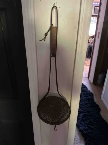 Antique Fireplace Popcorn Popper