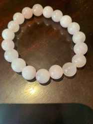Rose Quartz Beaded Stretch Bracelet
