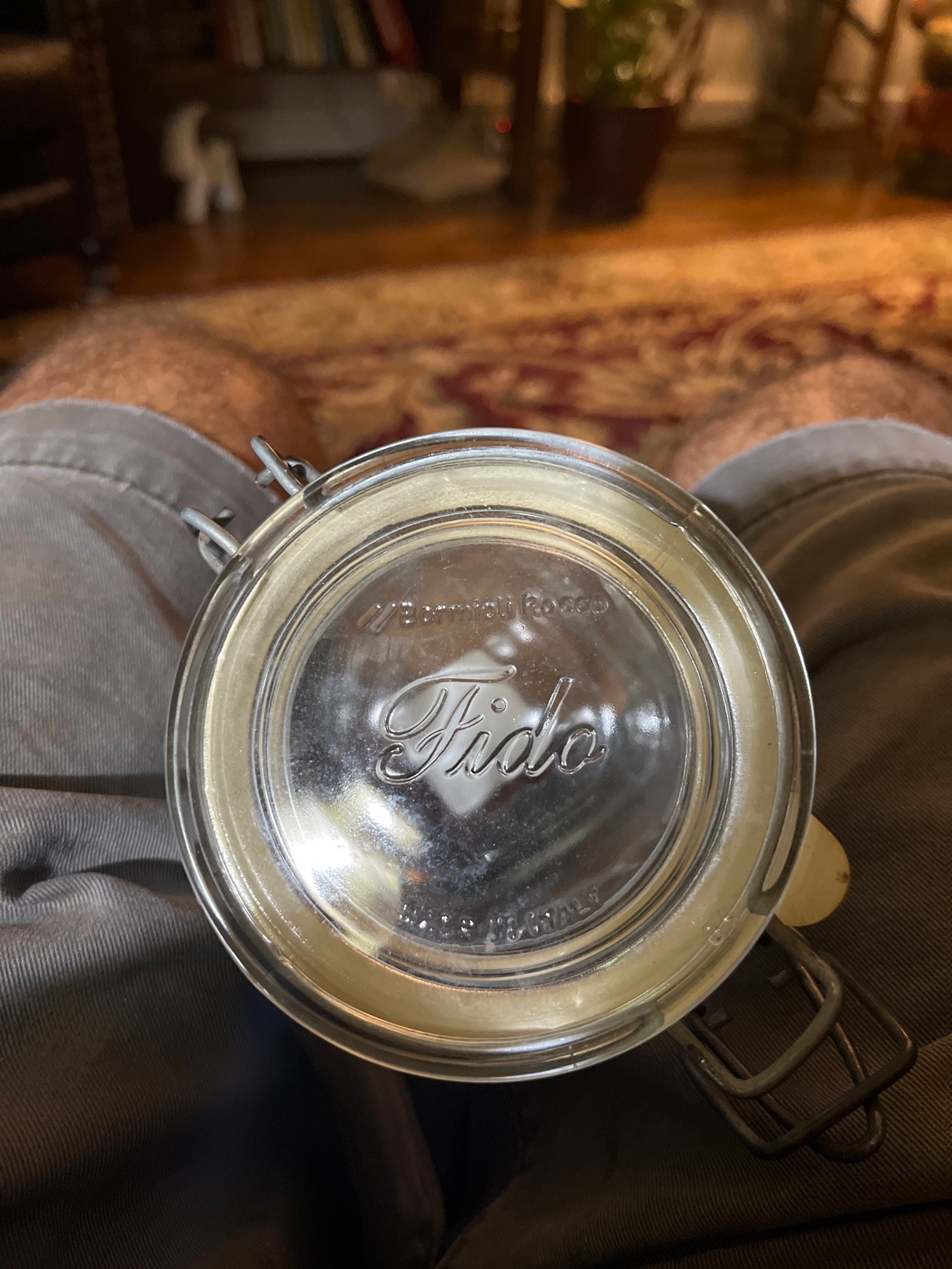 Submitted photo of Bormioli Rocco Fido Glass Canning Jar (not authenticated)