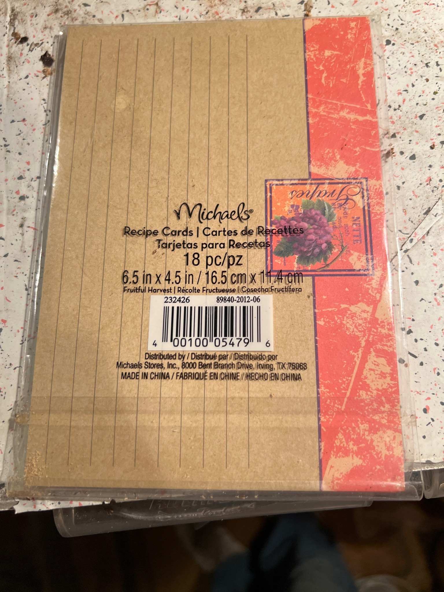 Submitted photo of Michaels Recipe Cards (not authenticated)