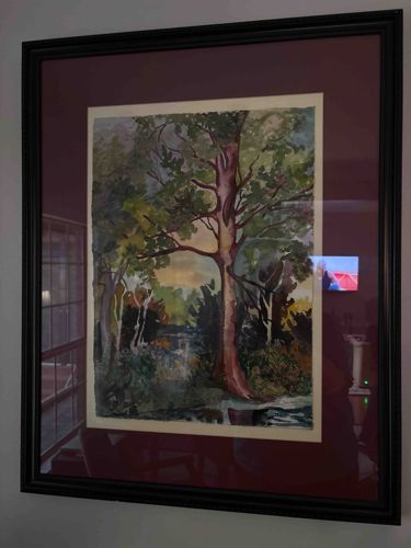 Betty Sinclair Magee Signed 27x32 Watercolor Landscape