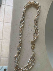 Multi-Strand Twisted Freshwater Pearl Necklace