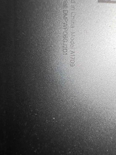 Electronic Device Casing with Serial and Model Information
