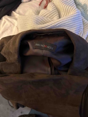 Bruno Magli Brown Suede Jacket