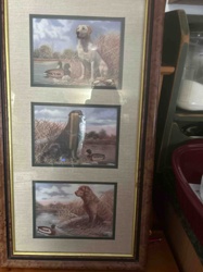 Framed Labrador Retriever Art Triptych