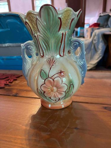 Brazil Art Pottery Floral Vase
