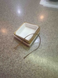 Gift Box with Leather Cord and Clasp