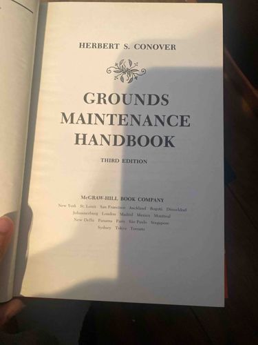 Grounds Maintenance Handbook, Third Edition