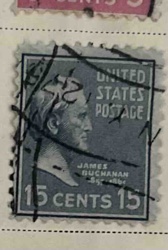 James Buchanan 15 Cents United States Postage Stamp
