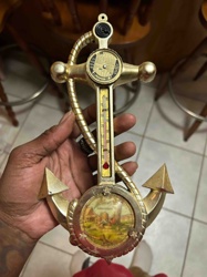 Nautical Anchor Thermometer and Perpetual Calendar