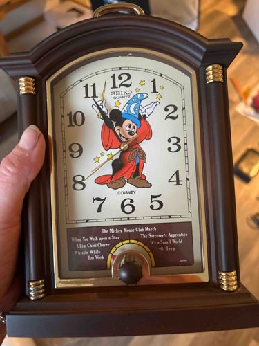 Seiko Disney Sorcerer's Apprentice Mickey Musical Clock