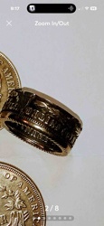 Coin Ring crafted from a Morgan Silver Dollar