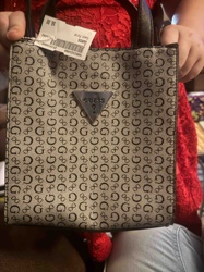 Guess Monogram Micro Tote Bag