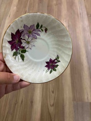 Floral Pattern Porcelain Saucer