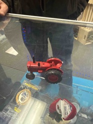 Red Die-Cast Toy Tractor