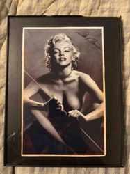 Framed Marilyn Monroe Photograph with Apparent Autograph