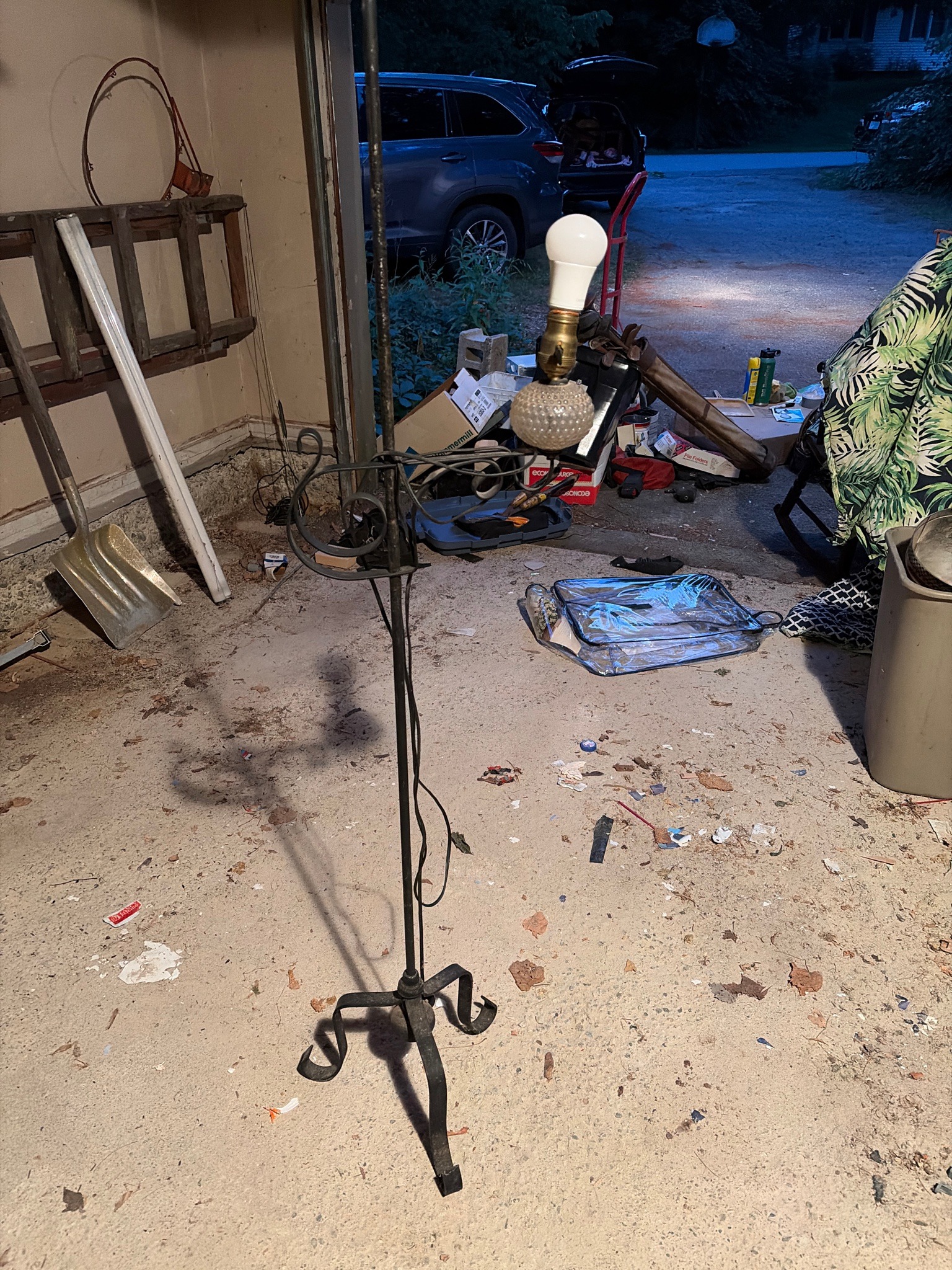 Submitted photo of Wrought iron floor lamp