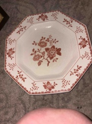 Independence Ironstone Octagonal Dinner Plate in 'Ironstone' Pattern