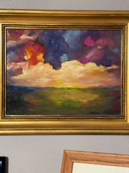 Abstract Expressionist Landscape Painting