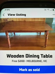 Wooden Dining Table