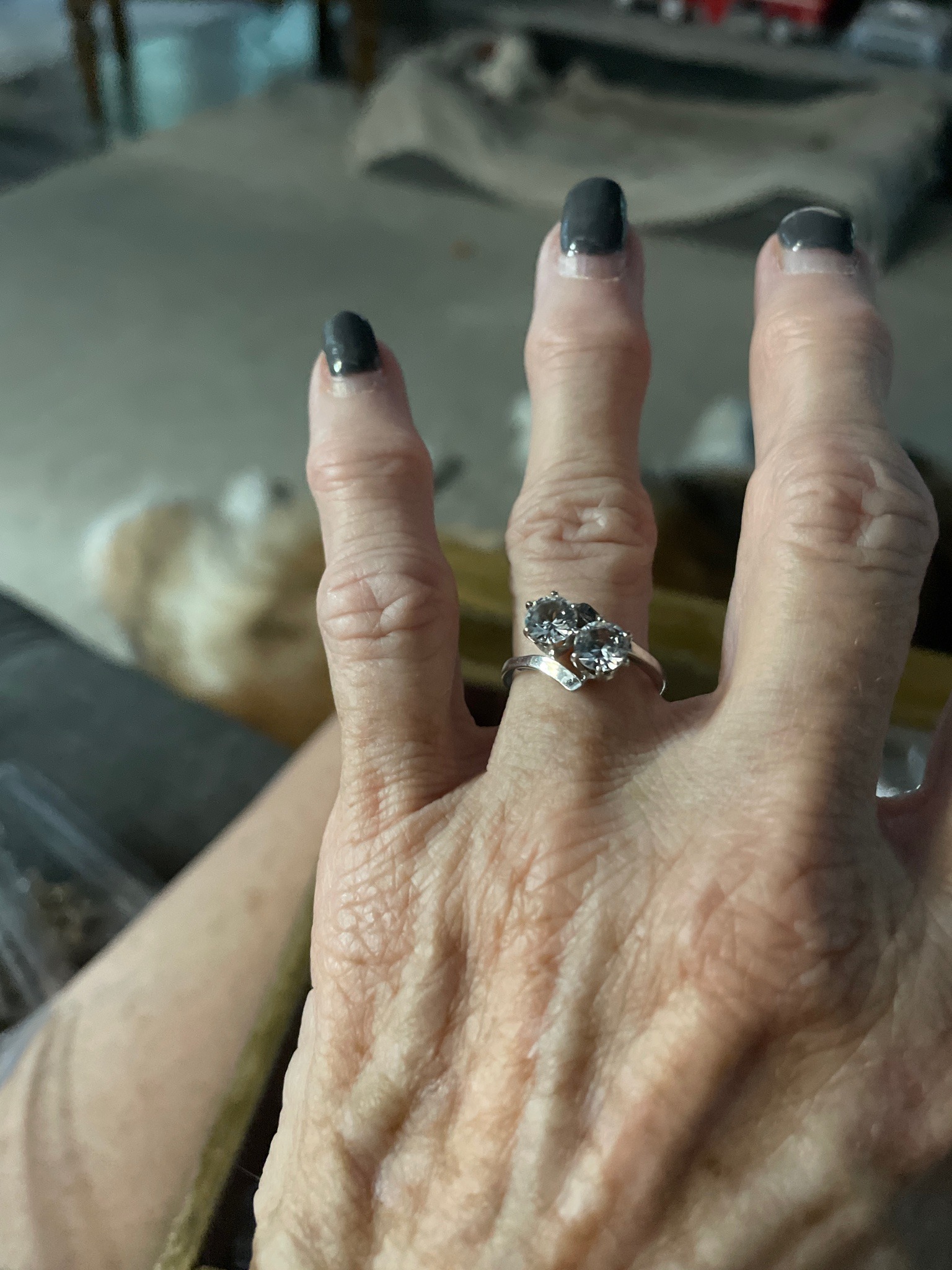 Submitted photo of Diamond bypass ring (unauthenticated)