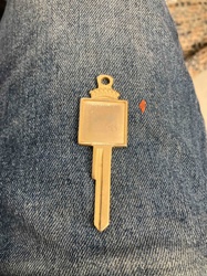 Novelty Key Blank with Crown Design